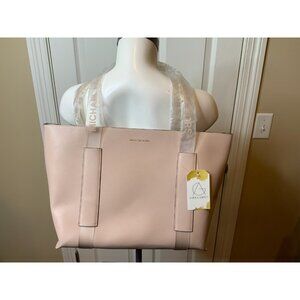 Michael Kors Blush Pink Leather Double Handle Tote Bag Purse New!